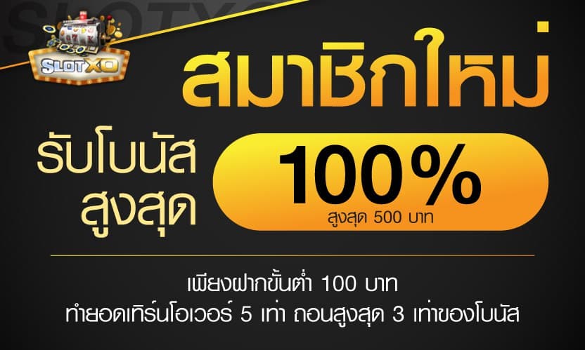 สมาชิกใหม่โบนัส100